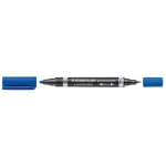 Staedtler Permanent Marker Lumocolor Duo - Blauw