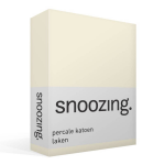 Snoozing - Laken - Tweepersoons - Percale Katoen - 200x260 - Ivoor - Wit