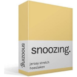 Snoozing Jersey Stretch - Hoeslaken - 90/100x200/220/210 - - Geel