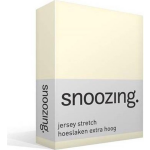 Snoozing Stretch - Hoeslaken - Extra Hoog - 120/130x200/220/210 - Ivoor - Wit