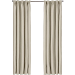 Larson - Luxe Verduisterend Gordijn Met Haken - 150x250 Cm - Light Sand Grey - Beige