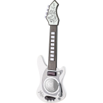 Luna elektronische gitaar Music junior 65 cm wit/grijs 3 delig