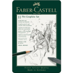 Faber Castell Grafietset Pitt 11-delig - Zwart