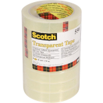 Scotch Transparante Tape 550 19 Mm X 66 M, Pak Van 8