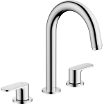 Hansgrohe Vernis wastafelkraan 3-gats 166 met waste chroom 71553000