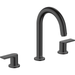 Hansgrohe Vernis wastafelkraan 3-gats met waste mat zwart 71563670