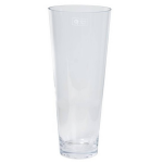 Conische Vaas Helder Glas 18 X 43 Cm