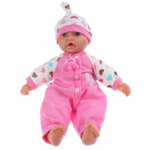Toi-Toys Babypop Baby Cute 40 Cm 3-delig Hartjes - Roze