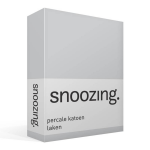 Snoozing - Laken - Lits-jumeaux - Percale Katoen - 280x300 - - Grijs
