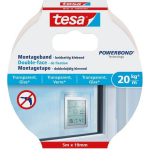 Tesa Powerbond Montage Tape 77741 Transparant 5 M X 19 Mm - Wit