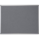 Pergamy Textielbord Met Aluminium Frame Ft 60 X 90 Cm, - Grijs