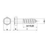 Houtdraadbout RVS A2 7 x 90mm