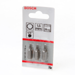 Bosch Bitskaart inbus 1.5mm blister van 3 bits
