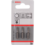 Bosch Bitskaart inbus 2.5mm blister van 3 bits