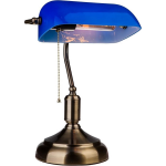 V-tac Vt-7151 Bankierslamp Glas - Notarislamp - E27 - Blauw