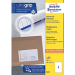 Averyte Etiketten Quickpeel Ft 97 X 67,7 Mm (B X H),800 Stuks, 8 Per Blad, Doos Van 100 Blad - Wit