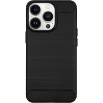 Bmax Carbon Soft Case Hoesje Voor Iphone 13 Pro - Black/ - Zwart