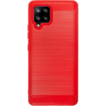 Bmax Carbon Soft Case Hoesje Voor Samsung Galaxy A42 - Red/ - Rood