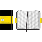 Moleskine Notitieboek, Ft 9 X 14 Cm, Geruit, Harde Cover, 192 Bladzijden, - Zwart