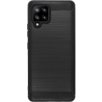 Bmax Carbon Soft Case Hoesje Voor Samsung Galaxy A42 - Black/ - Zwart