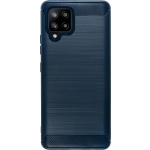 Bmax Carbon Soft Case Hoesje Voor Samsung Galaxy A42 - Blue/ - Blauw