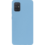 Bmax Liquid Silicone Case Hoesje Voor Samsung Galaxy A71 - Denim Blue / Denim - Blauw