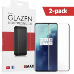 2-pack Bmax Oneplus 7t Pro Screenprotector - Glass - Full Cover 5d - Black
