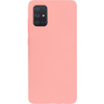 Bmax Liquid Silicone Case Hoesje Voor Samsung Galaxy A71 - Peach - Roze