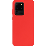 Bmax Liquid Silicone Case Hoesje Voor Samsung Galaxy S20 Ultra - Dark Red/donker - Rood