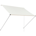 Ml-design Zonnescherm, 350x120 Cm, Gemaakt Van Metaal En Polyester - Beige