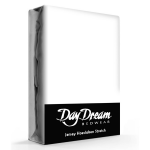 Day Dream Jersey Hoeslaken-190 X 220 Cm - Wit