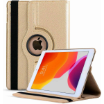 FONU 360 Boekmodel Hoes iPad 9 2021 / iPad 8 2020 / iPad 7 2019 - 10.2 inch Draaibaar - Goud