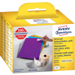 Avery Etiket Universeel 57mm X 32mm, Permanent, 1 X 1000 Etiketten - Wit