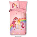 Good Morning dekbedovertrek Little Pony 135 x 200 cm katoen - Roze