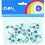 Haza Original Knutselset create it - bewegende ogen 100 stuks - Zwart