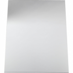 Creotime Kunststof spiegel 29,5 x 21 cm 1 vel - Silver
