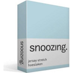 Snoozing Jersey Stretch - Hoeslaken - 90/100x200/220/210 - Hemel - Blauw