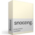 Snoozing Jersey Stretch - Hoeslaken - 140/150x200/220/210 - Ivoor - Wit