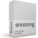 Snoozing Jersey Stretch - Hoeslaken - 140/150x200/220/210 - - Grijs
