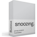 Snoozing Jersey Stretch - Hoeslaken - 90/100x200/220/210 - - Grijs