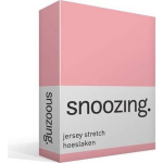 Snoozing Jersey Stretch - Hoeslaken - 70/80x200/220/210 - - Roze