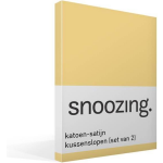 Snoozing Katoen-satijn Kussenslopen (Set Van 2) - 100% Katoen-satijn - 40x60 Cm - Kindermaat - - Geel