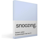 Snoozing Katoen-satijn Kussenslopen (Set Van 2) - 100% Katoen-satijn - 40x60 Cm - Kindermaat - Hemel - Blauw