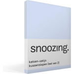 Snoozing Katoen-satijn Kussenslopen (Set Van 2) - 100% Katoen-satijn - 50x70 Cm - Hemel - Blauw