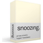 Snoozing Stretch - Topper - Hoeslaken - 160/180x200/220/210 - Ivoor - Wit