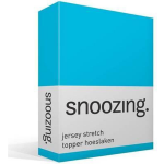 Snoozing Stretch - Topper - Hoeslaken - 70/80x200/220/210 - - Turquoise