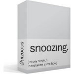 Snoozing Stretch - Hoeslaken - Extra Hoog - 70/80x200/220/210 - Grijs