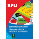Apli Fluo Etiketten 99,1 X 67,7 Mm (B X H) - Groen