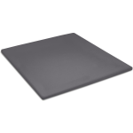 Cinderella Basic Percaline Katoen Topper Hoeslaken - 100% Percaline Katoen - 1-persoons (90x200 Cm) - Anthracite - Grijs