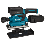 Makita DBO381RTJU | Accu Vlakschuurmachine | 18V | Li-Ion | 2 x 5,0 Ah accu en snellader | met AWS zender | In Mbox